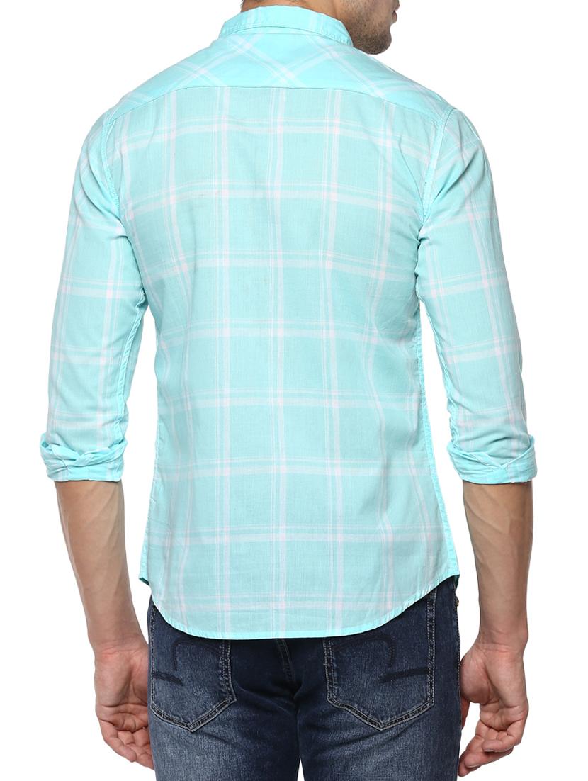 light blue cotton casual shirt - 15000948 - Standard Image - 2