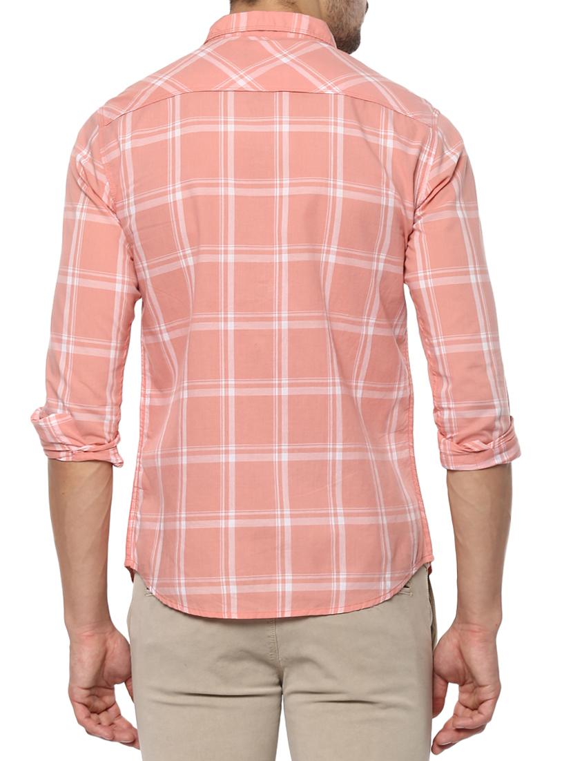orange cotton casual shirt - 15000951 - Standard Image - 2