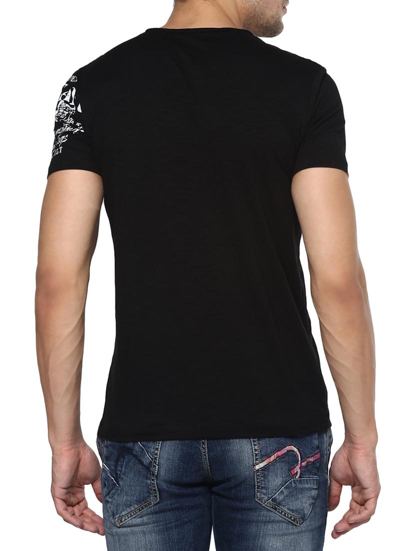 black cotton t-shirt - 15000973 - Standard Image - 2