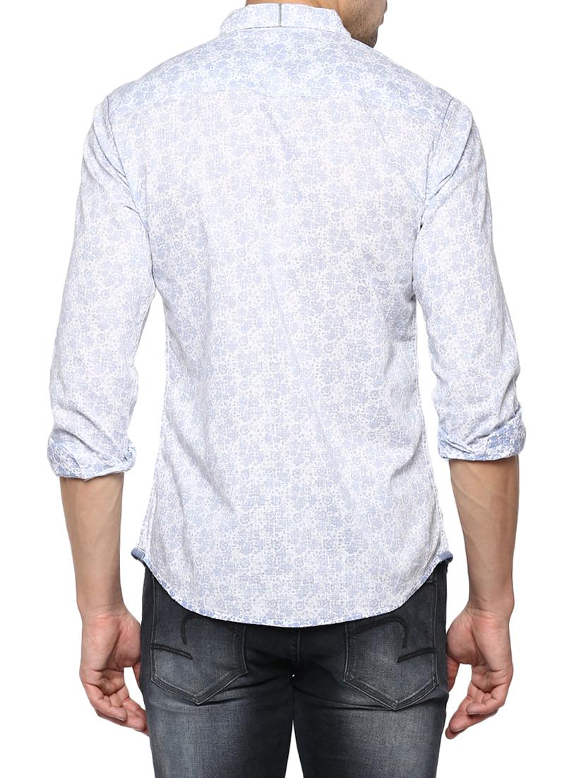 light blue cotton casual shirt - 15000981 - Standard Image - 2