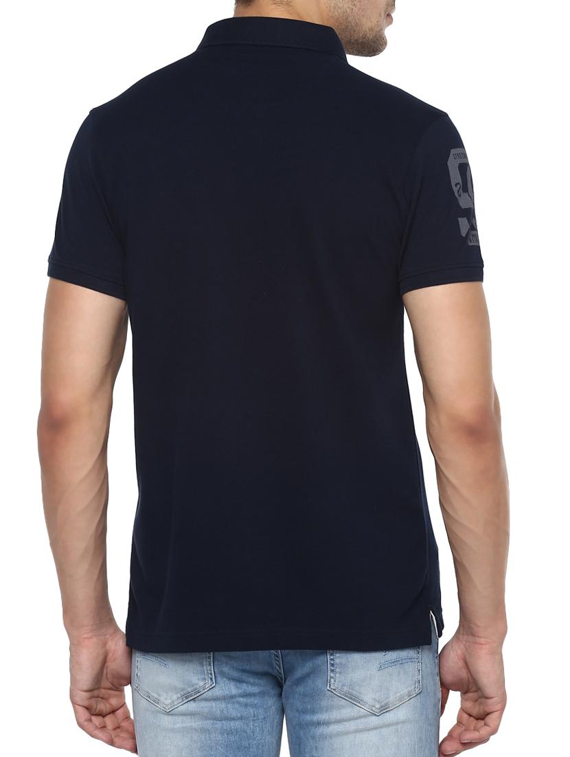 navy blue cotton t-shirt - 15001009 - Standard Image - 2