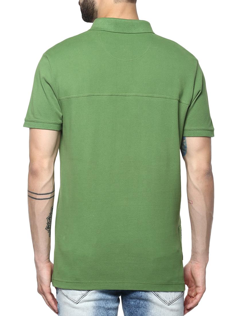 green cotton pocket t-shirt - 15001031 - Standard Image - 2