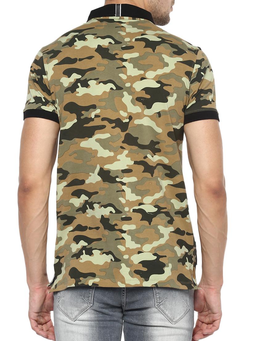 green cotton all over print tshirt - 15001039 - Standard Image - 2