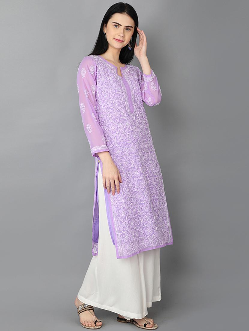women's straight kurta - 15004520 - Standard Image - 2