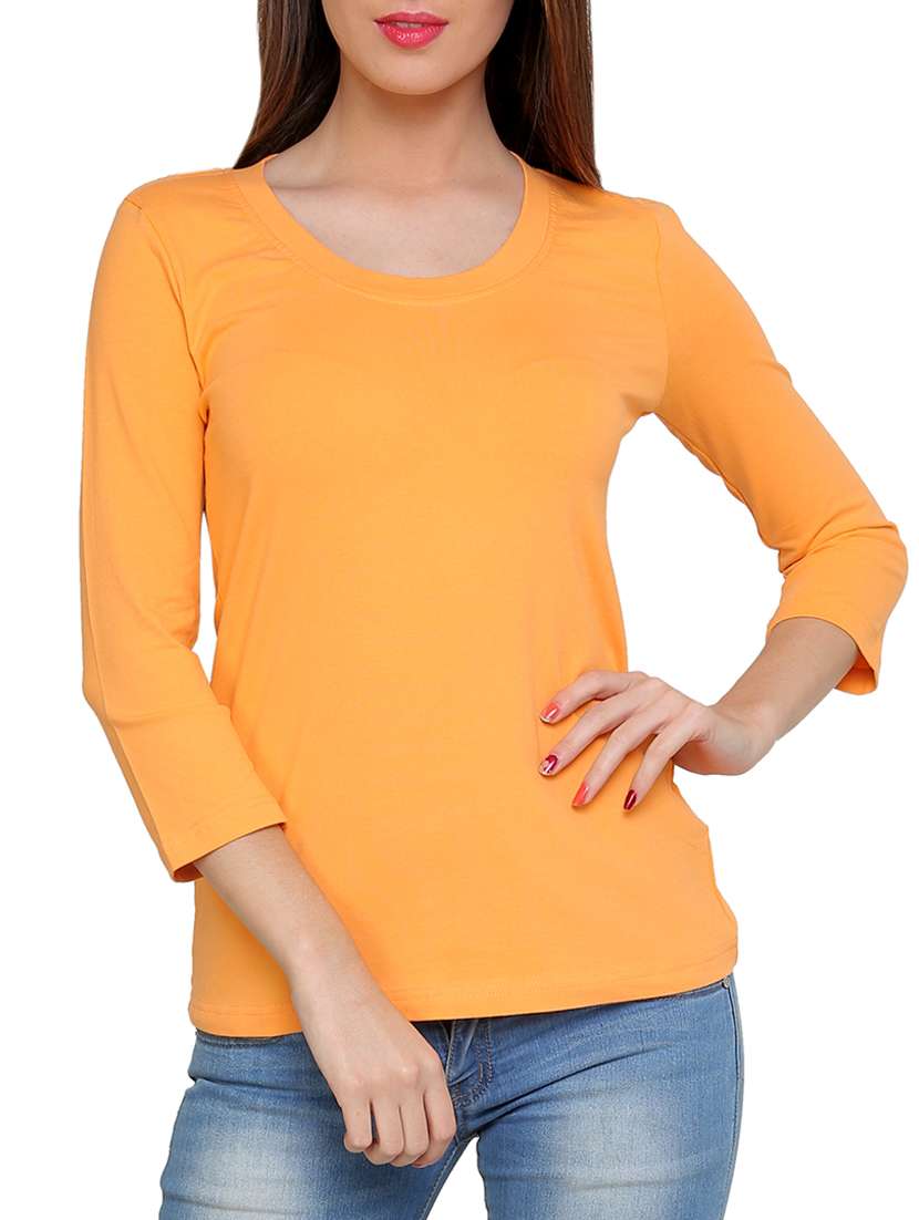 women's plain round neck t-shirt