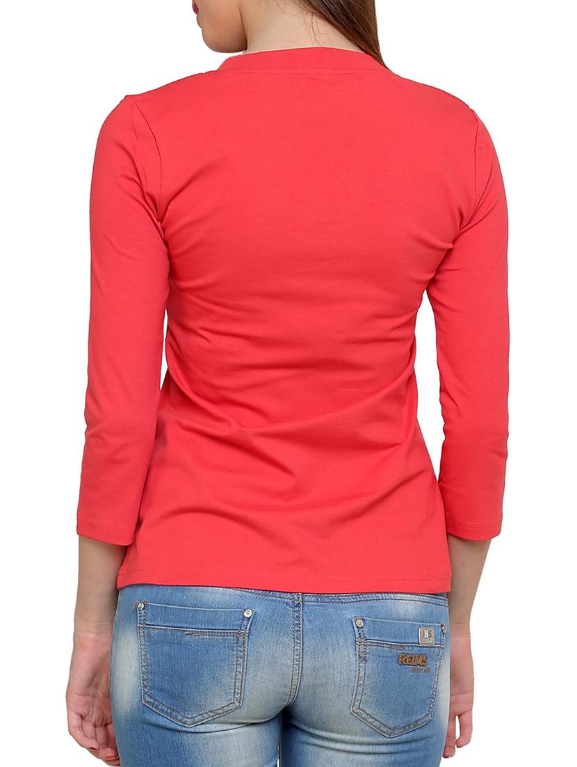 women's plain round neck t-shirt - 15006125 - Standard Image - 2