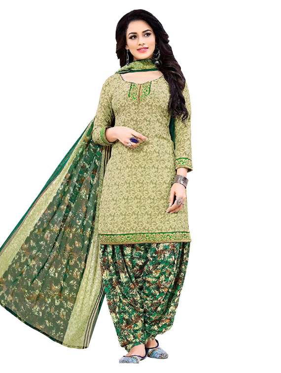 green crepe unstitched suit