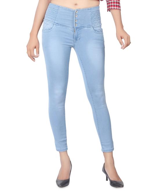 women's plain skinny fit jeans - 15008407 -  Standard Image - 0