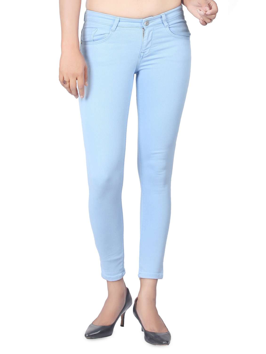 women's plain slim fit jeans