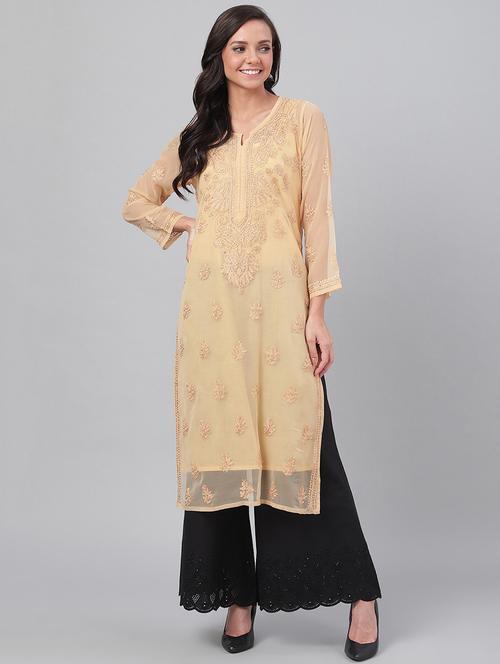 women's straight kurta - 15015558 - Standard Image - 0