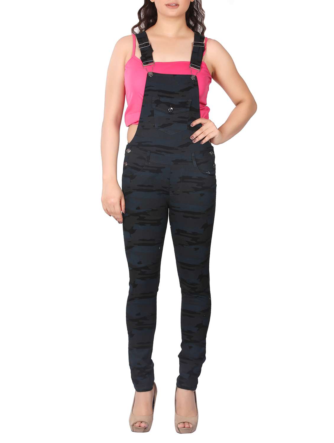 pocket patch camouflage dungaree 