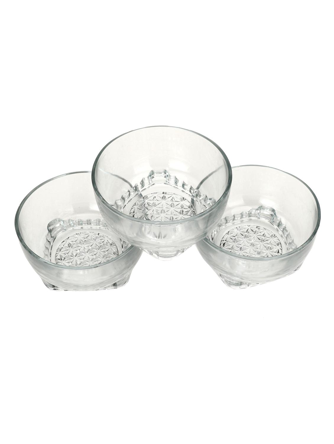 decorative transparent designer glass bowl set - 15016242 - Standard Image - 2