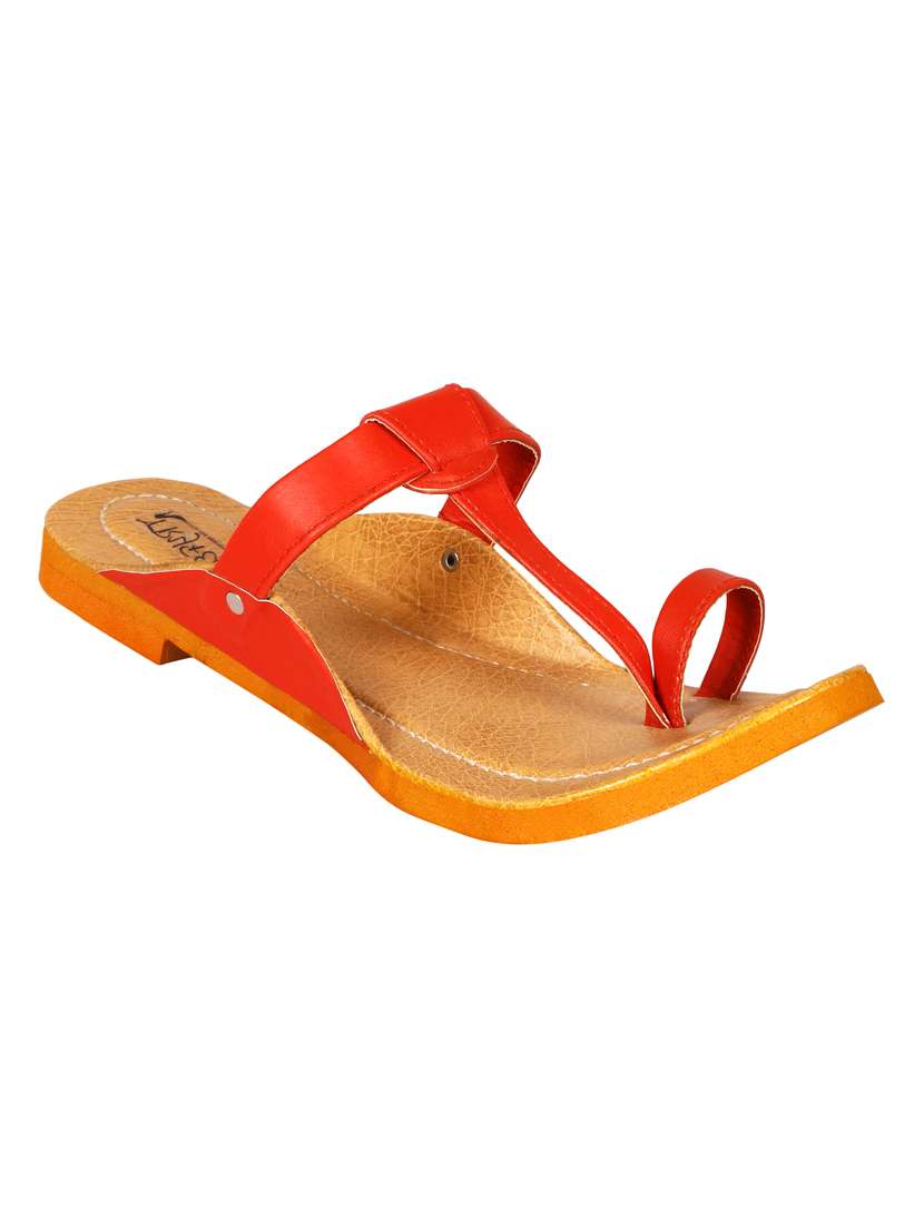 red one toe  kolhapuri