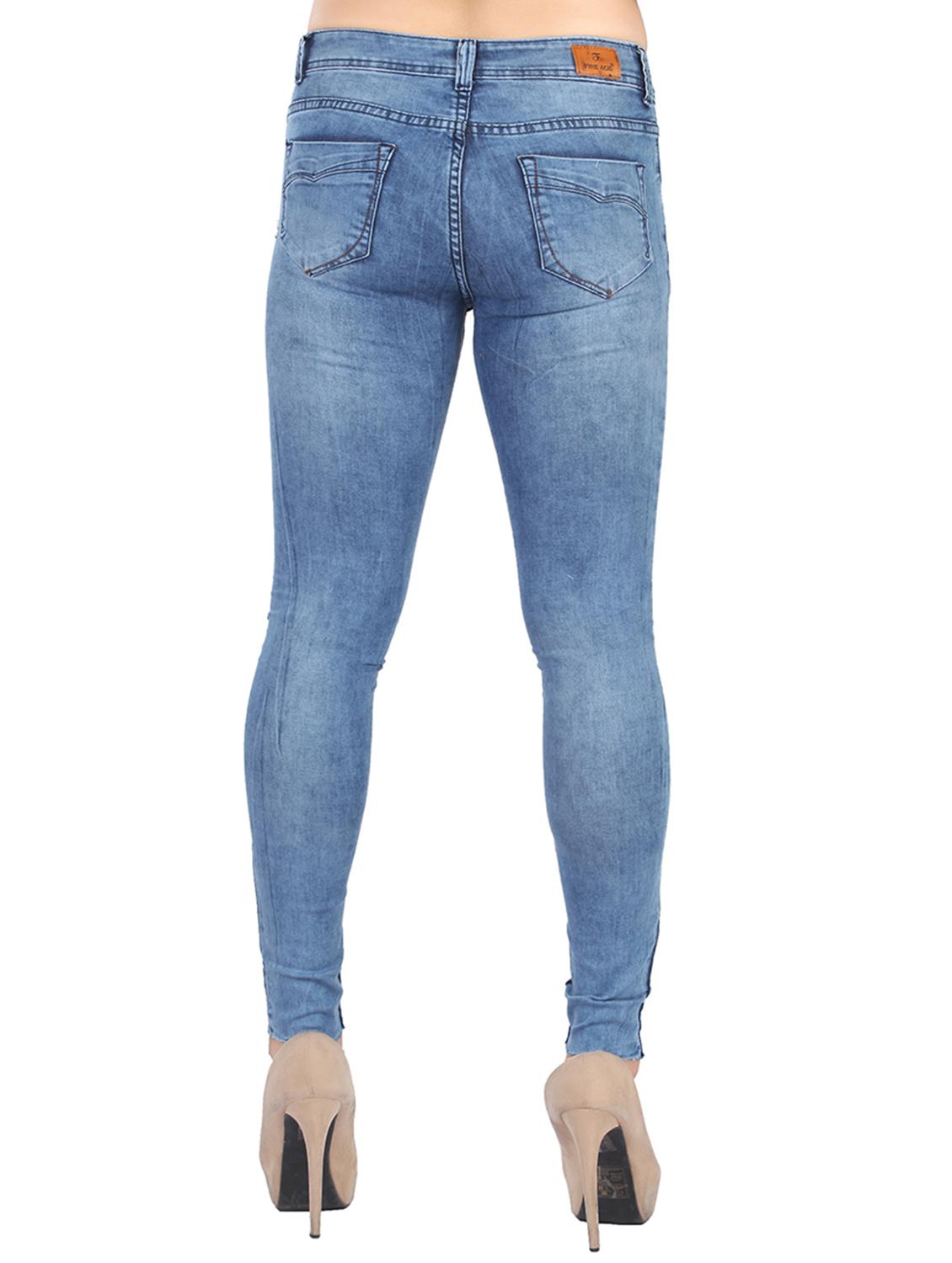 women's plain slim fit jeans - 15020149 - Standard Image - 2