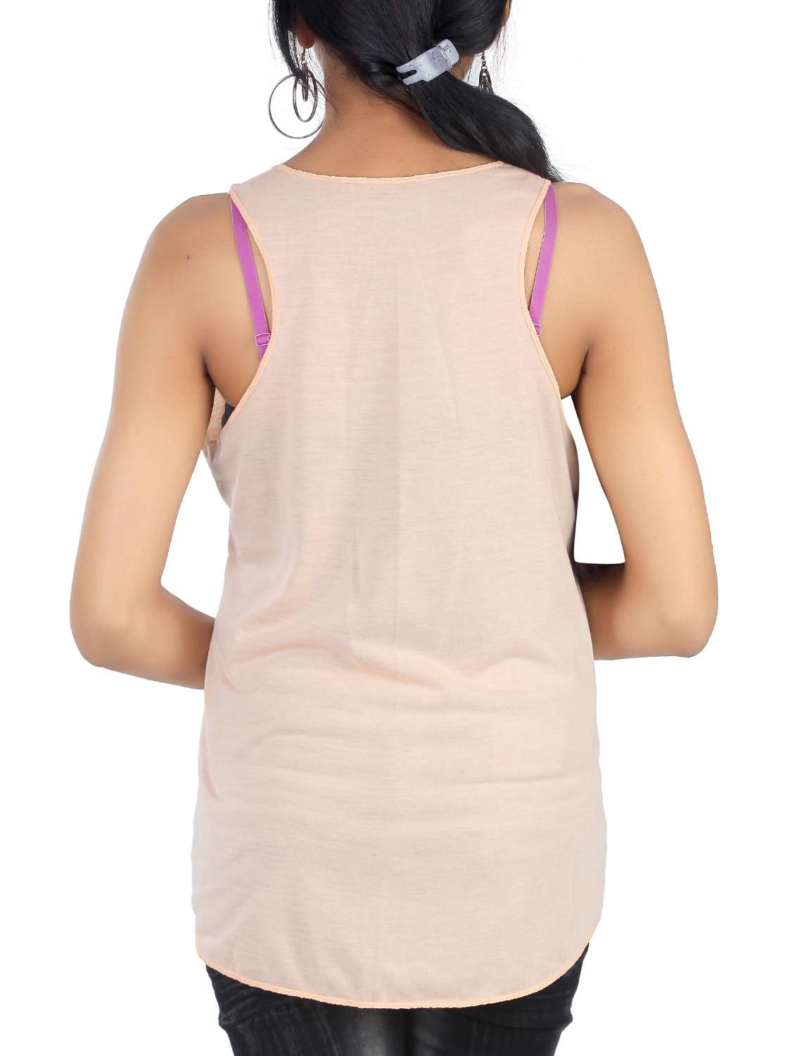 women's front print scoop neck t-shirt - 15020547 -  Standard Image - 2