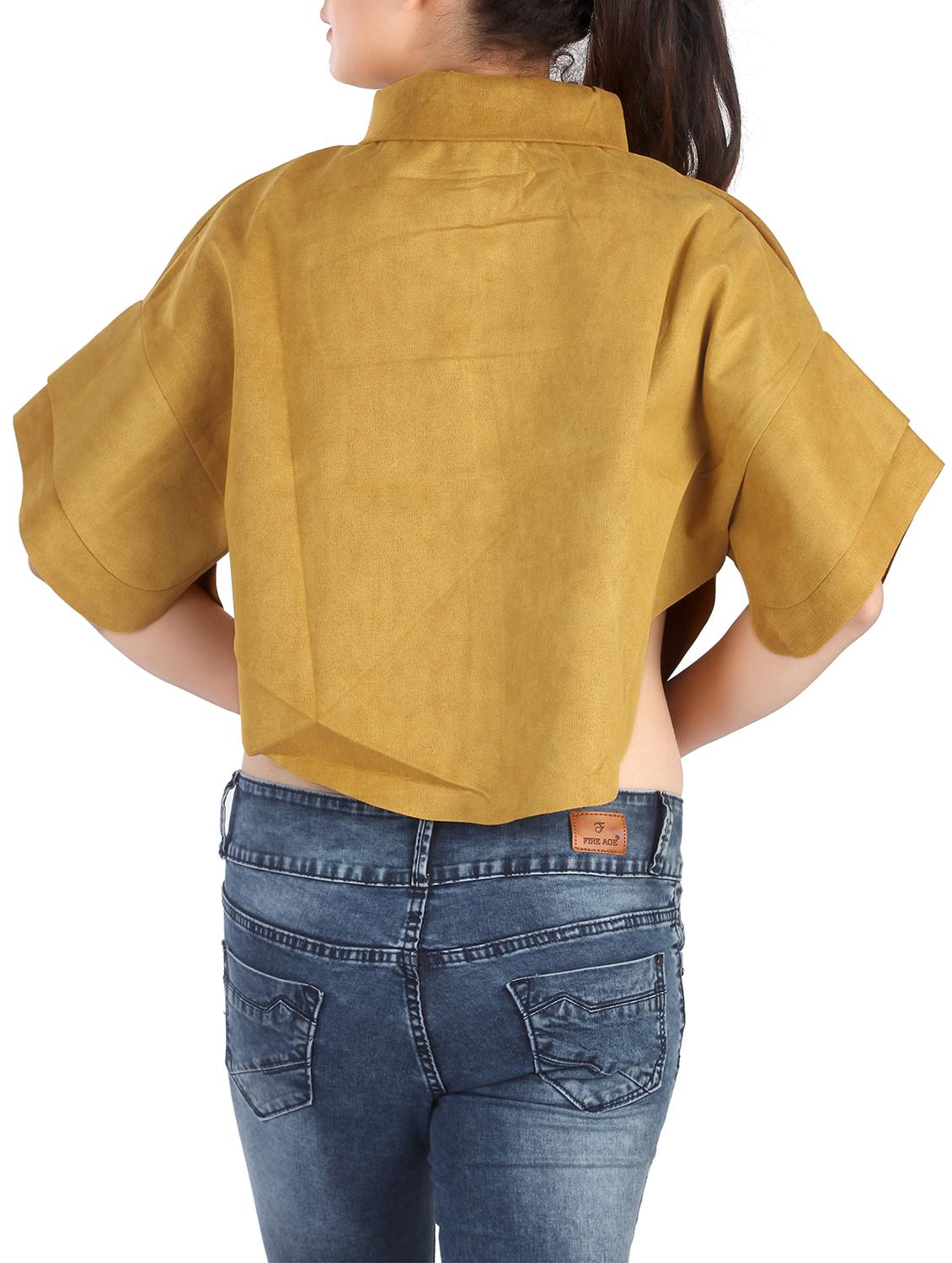 women's crop high neck top - 15020564 - Standard Image - 2