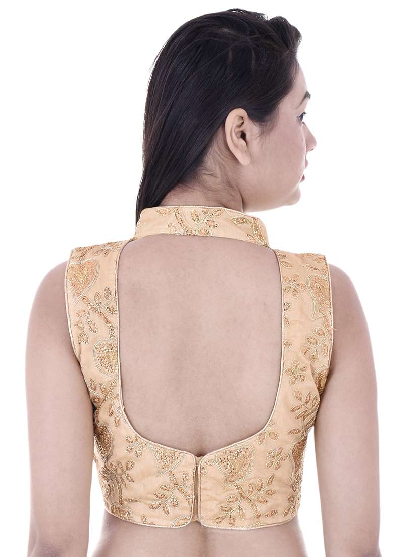 gold net embroidered blouse - 15025233 -  Standard Image - 2