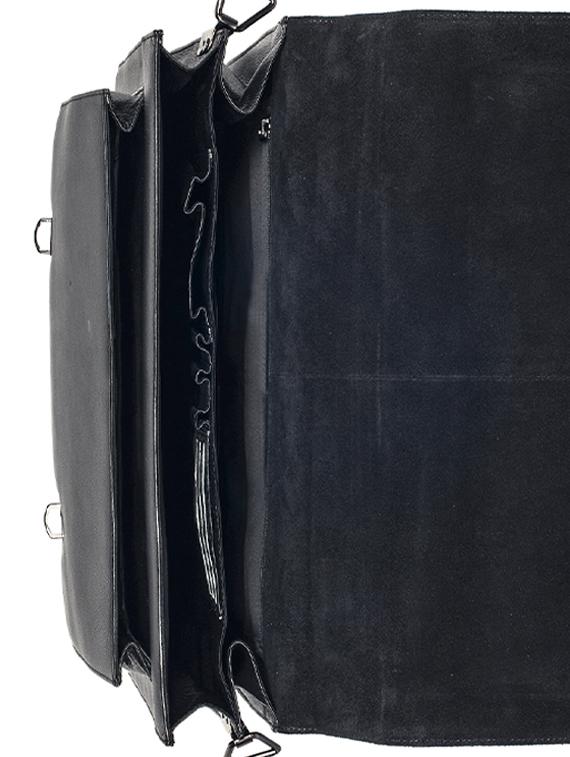 black leather messengerbag - 15031836 - Standard Image - 2