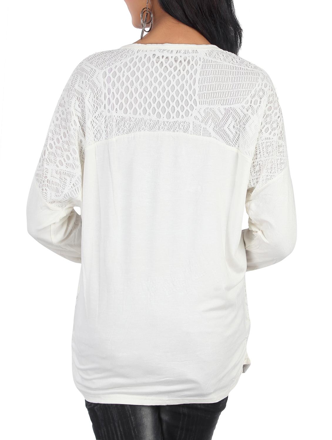women's front print round neck t-shirt - 15032138 - Standard Image - 2