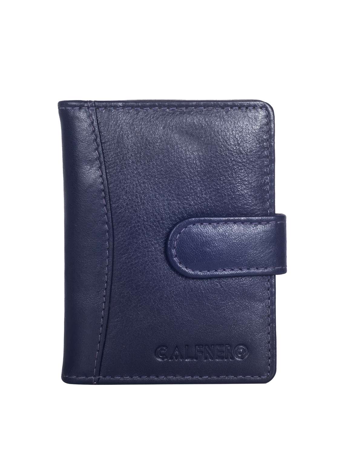 blue leather wallet