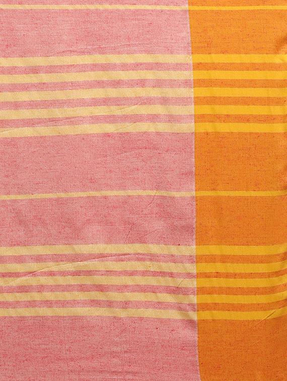 cream cotton saree with blouse - 15032965 - Standard Image - 2