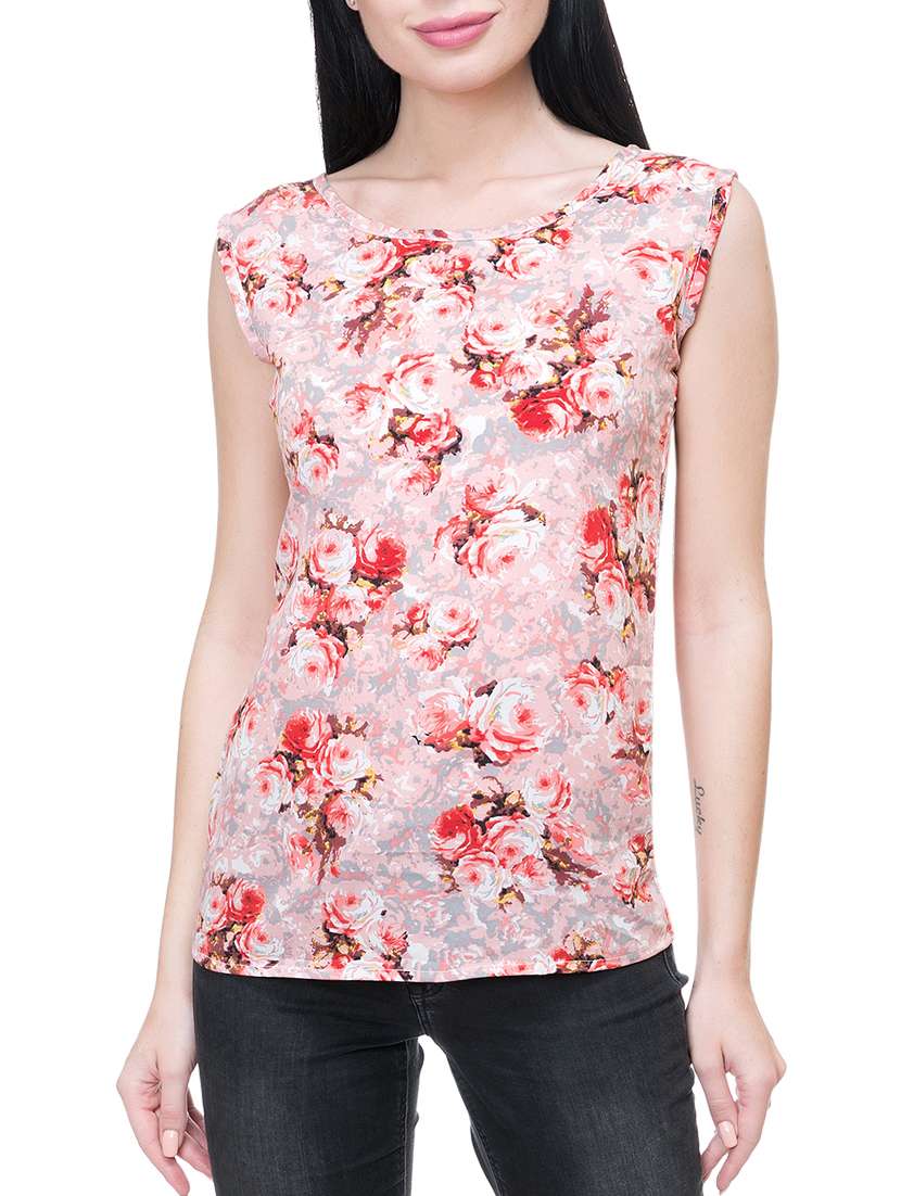 women's straight round neck top