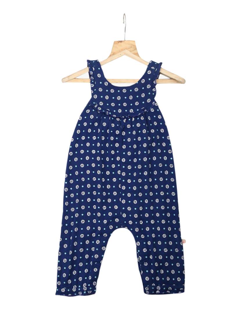 blue cotton  jump suit