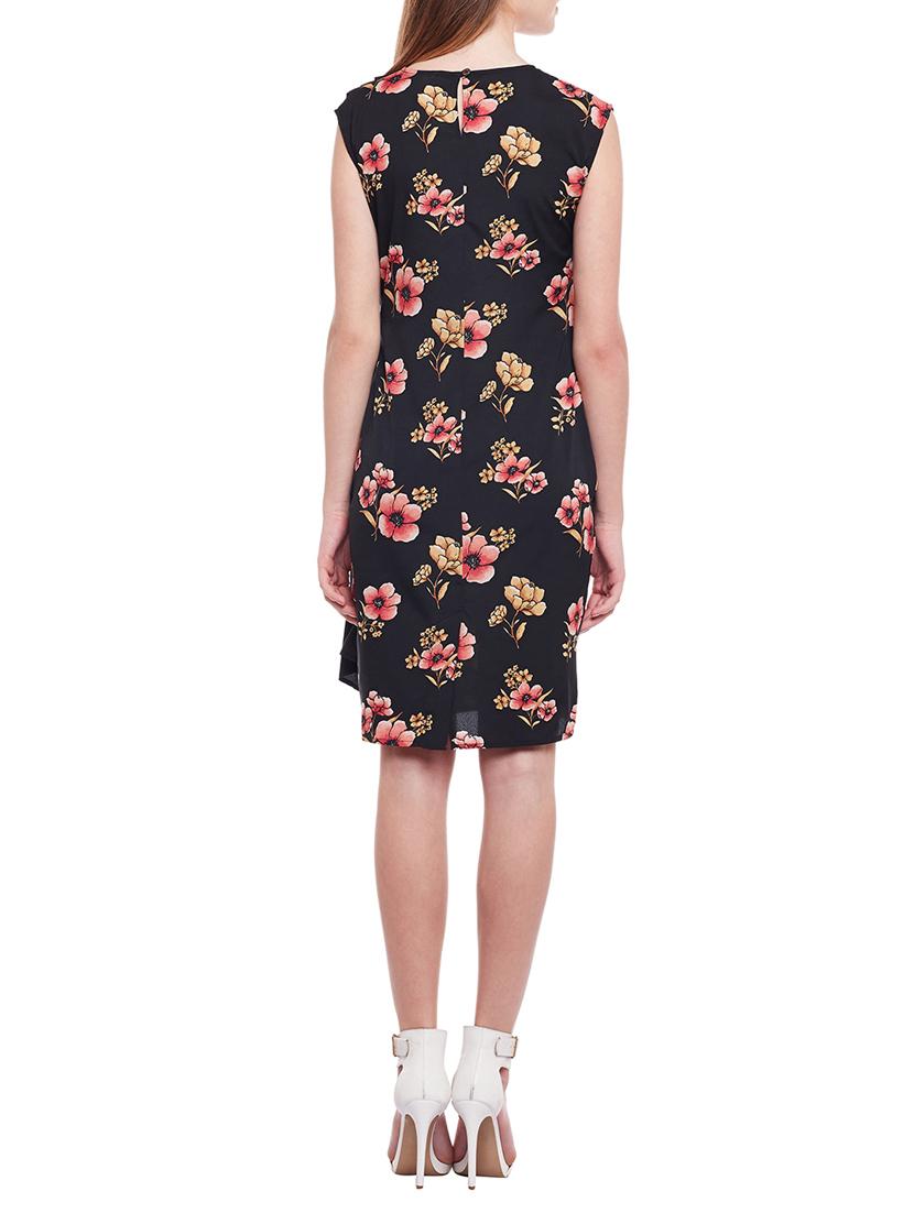 black floral sheath dress - 15042589 - Standard Image - 2