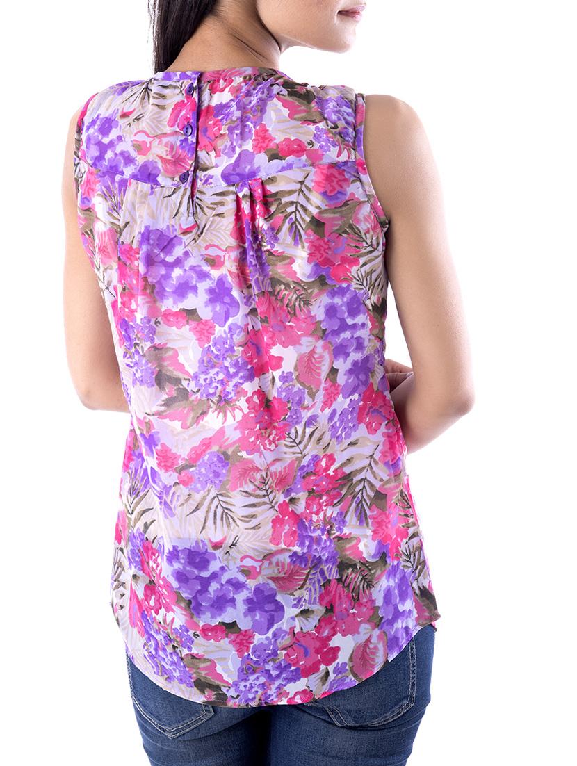 amadore purple georgette regular top - 15049741 - Standard Image - 2