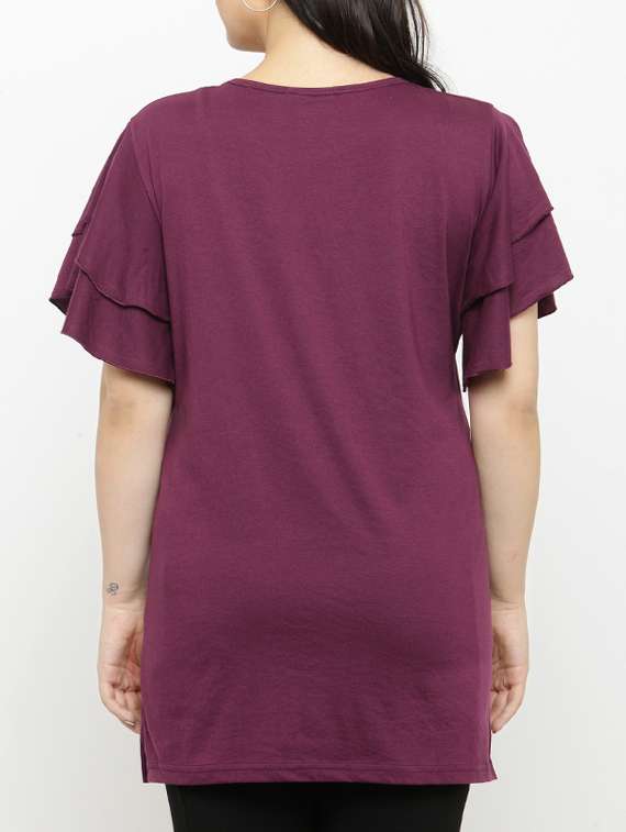 purple solid plus top - 15052133 -  Standard Image - 2