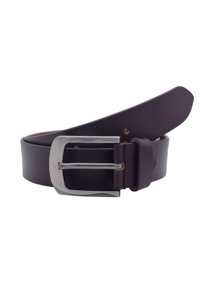 brown leather belt