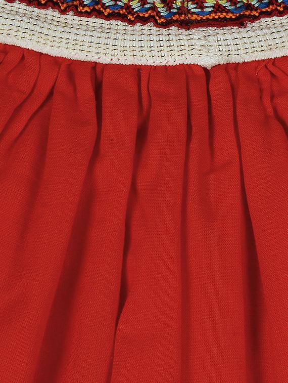 red cotton skirt - 15055030 - Standard Image - 2