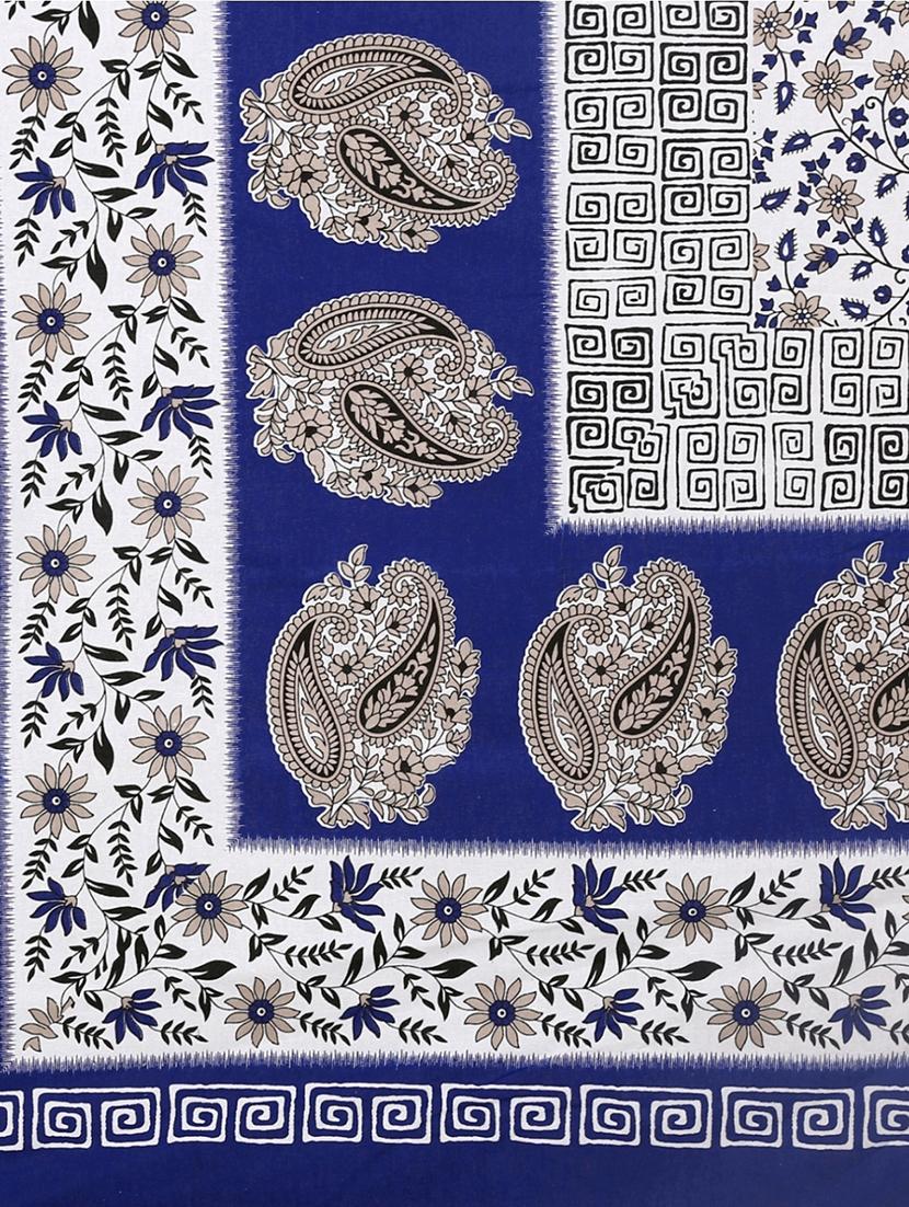 jaipuri print cotton single bedsheet with 1 pillow cover - 15056402 - Standard Image - 2