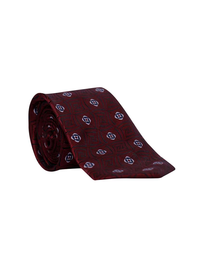 maroon micro fibre tie