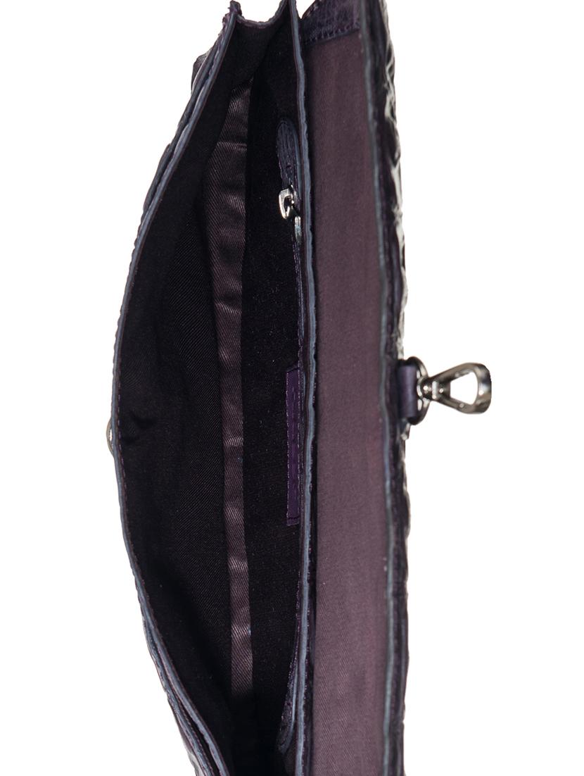 purple leather regular clutch - 15059295 - Standard Image - 2