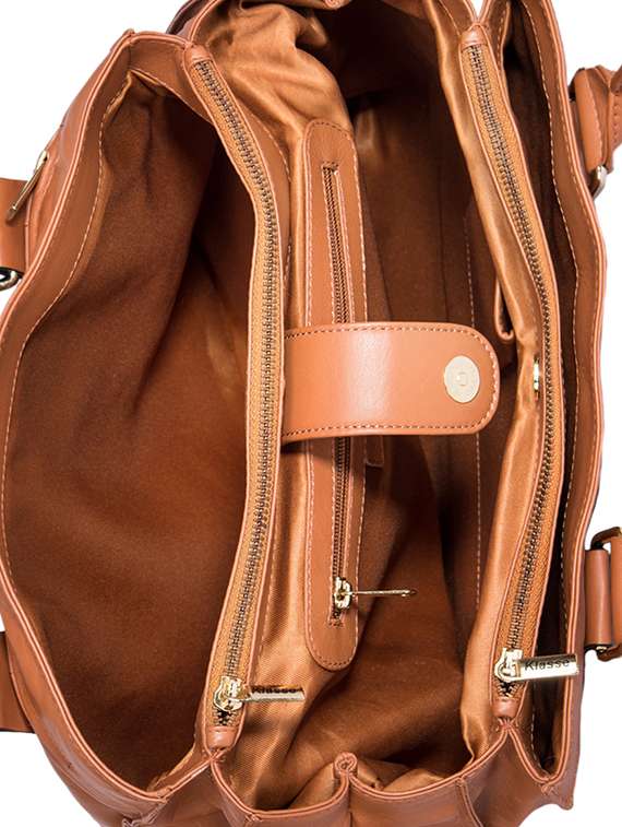 tan leather handbag - 15059380 - Standard Image - 2