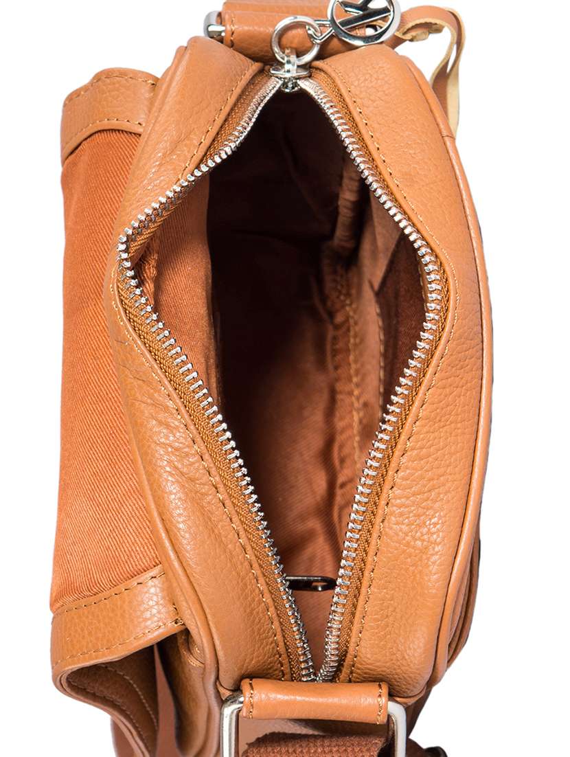 tan leatherette (pu) messengerbag - 15059417 -  Standard Image - 2