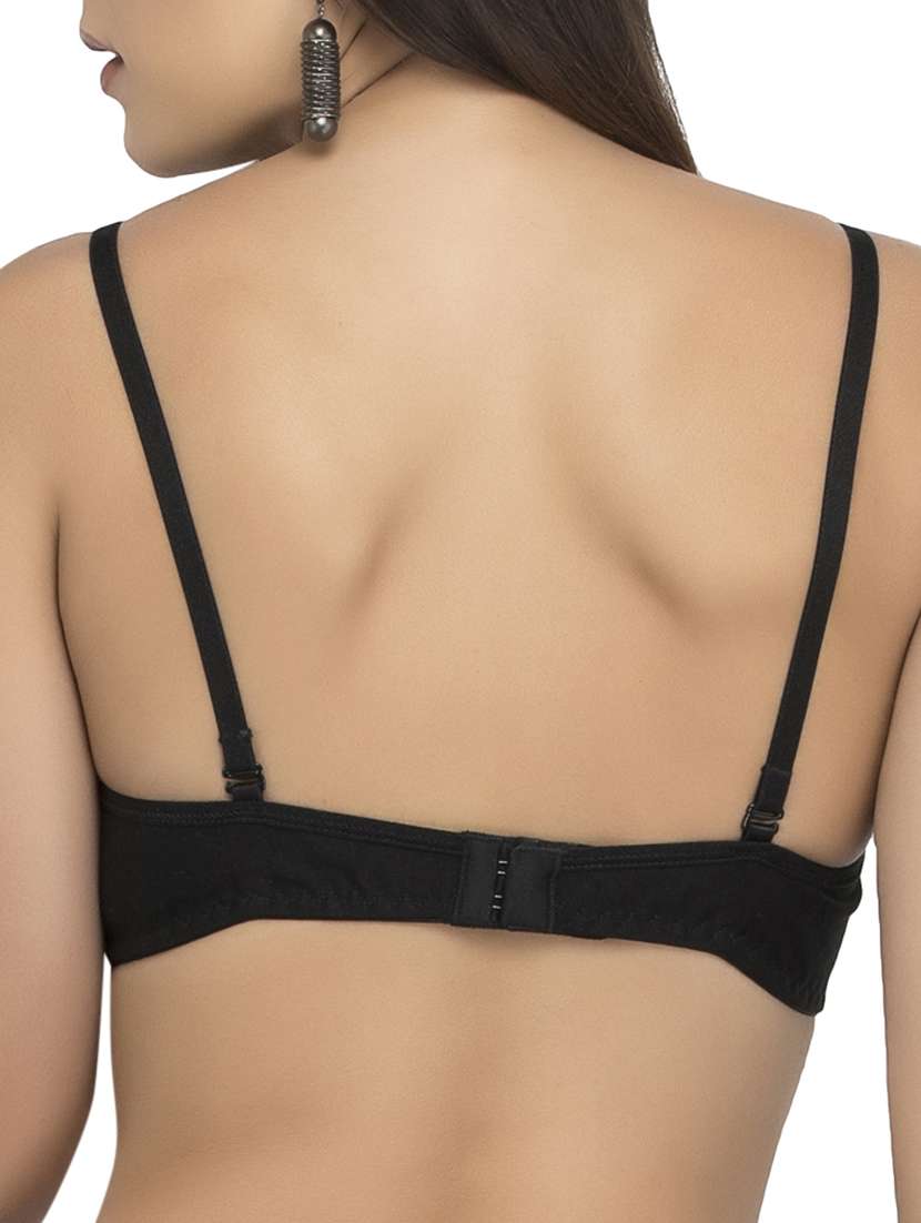solid black hosery bra - 15063441 - Standard Image - 2