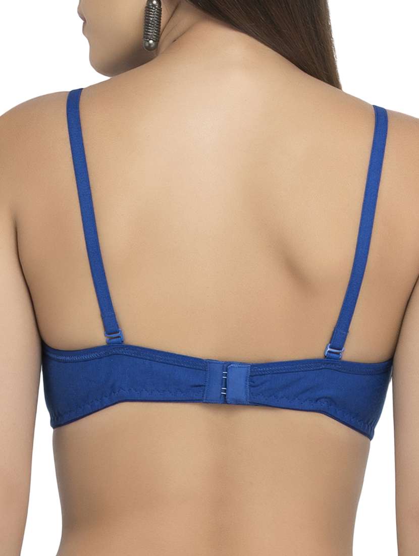 solid blue hosery bra - 15063442 - Standard Image - 2