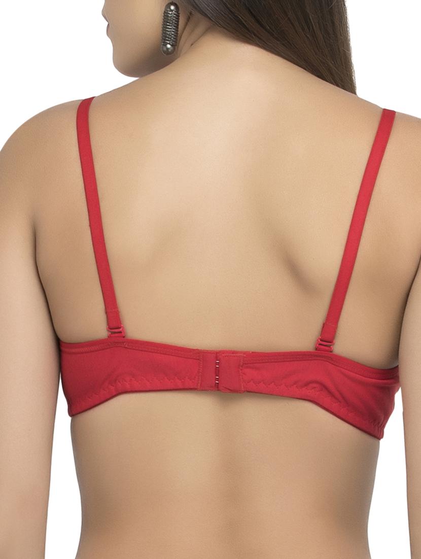 solid red hosery bra - 15063444 - Standard Image - 2