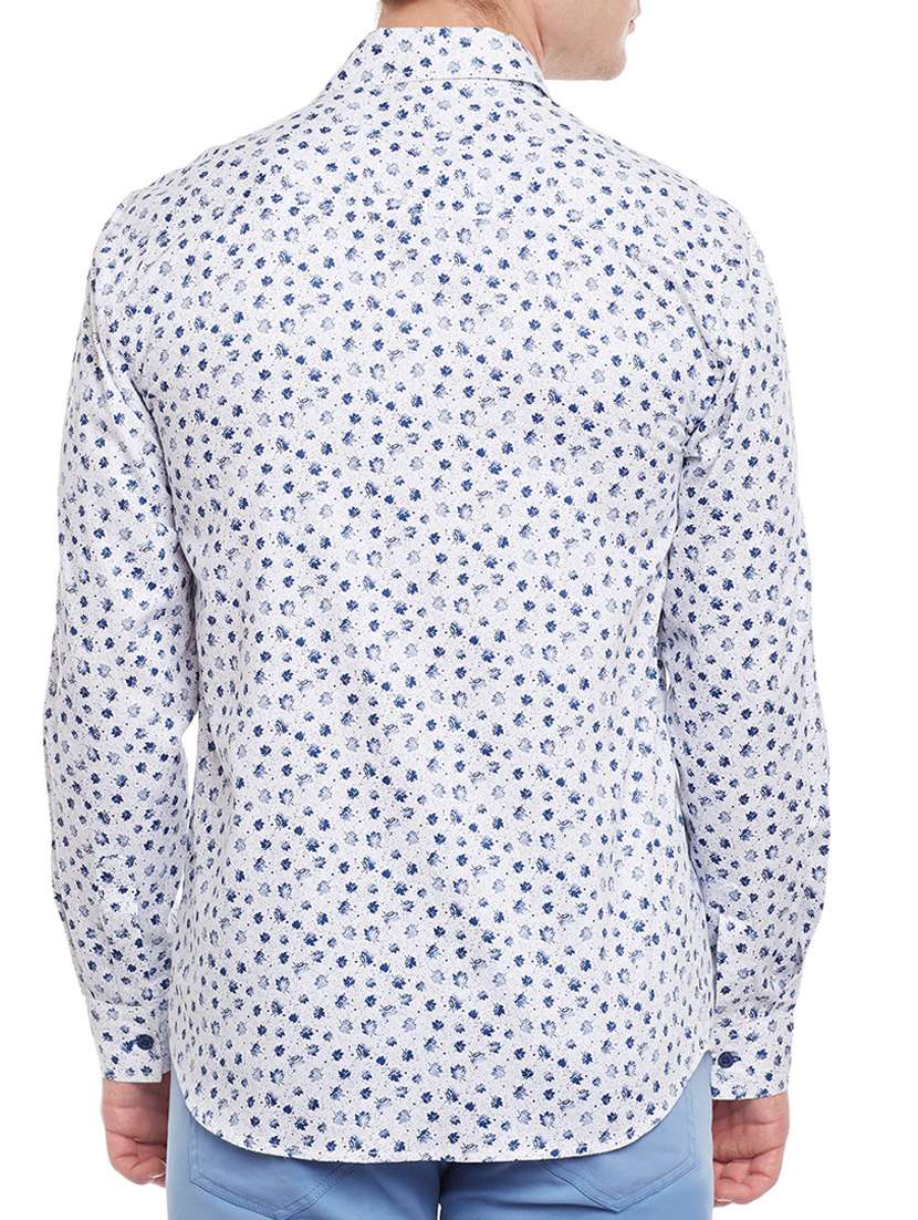 white cotton casual shirt - 15066649 -  Standard Image - 2