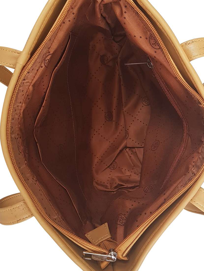 brown leatherette regular handbag - 15067599 -  Standard Image - 2