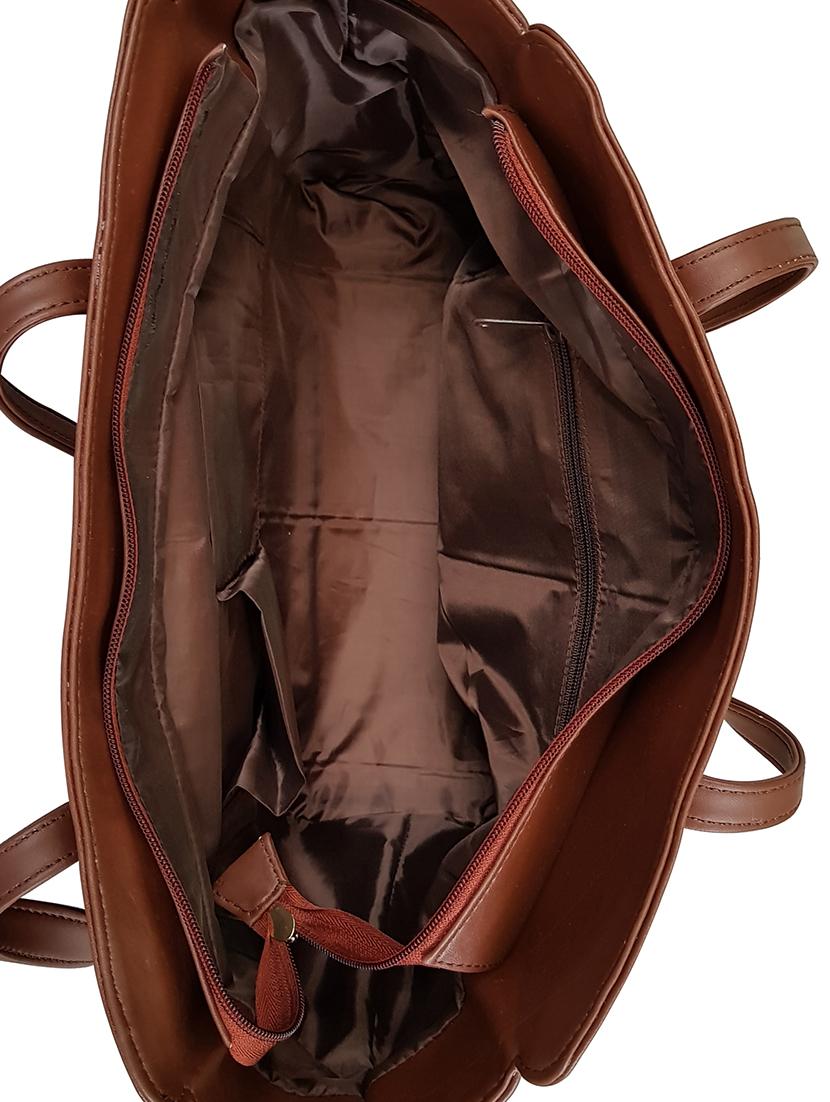 beige leatherette regular handbag - 15067625 - Standard Image - 2