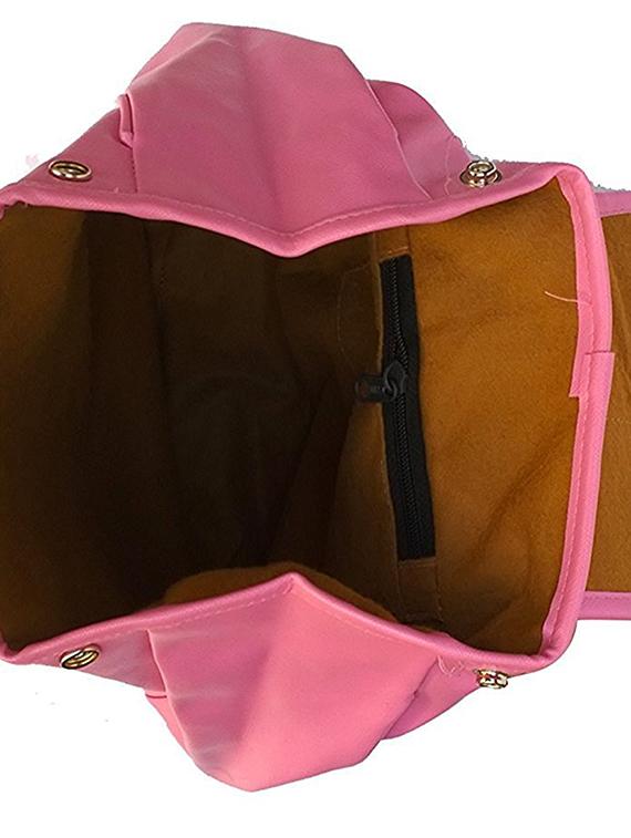 pink leatherette fashion backpack - 15068494 - Standard Image - 2