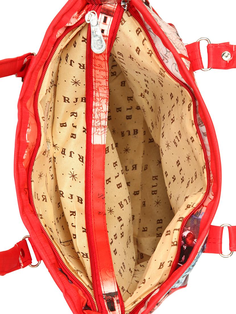 red leatherette regular handbag - 15068521 - Standard Image - 2