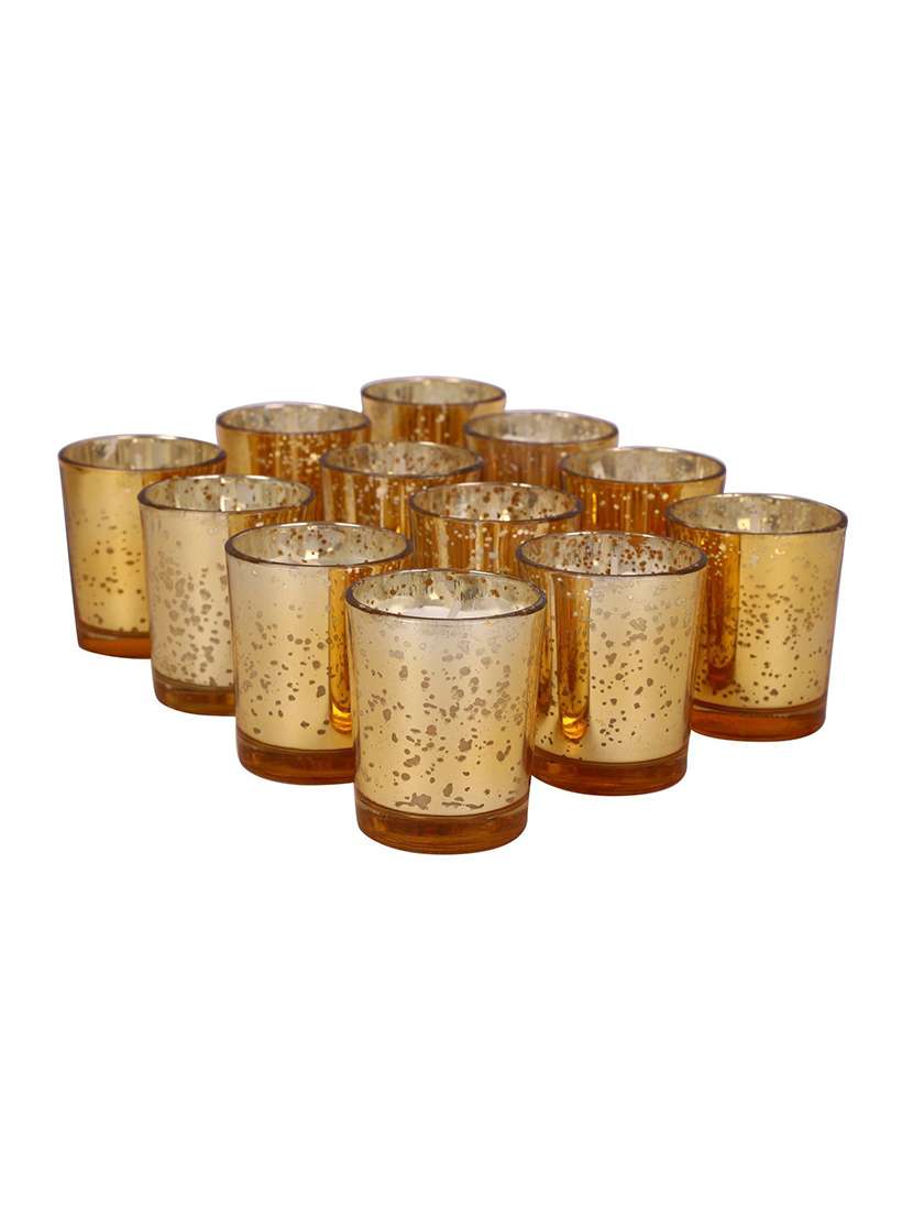 candles for decoration set of 12 mercury speckled glass unscented votive candles with premium wax blend