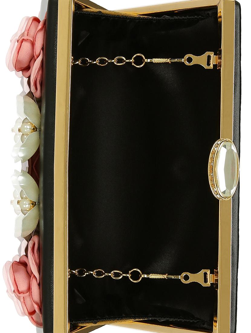 black metal box clutch - 15069676 - Standard Image - 2
