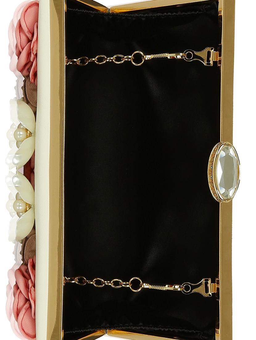 white metal box clutch - 15069677 - Standard Image - 2