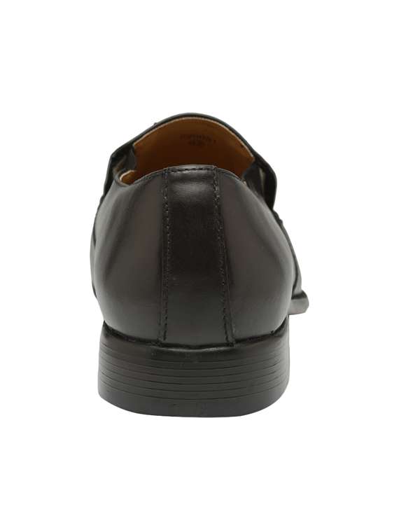 black leather slip on ons - 15069758 - Standard Image - 2