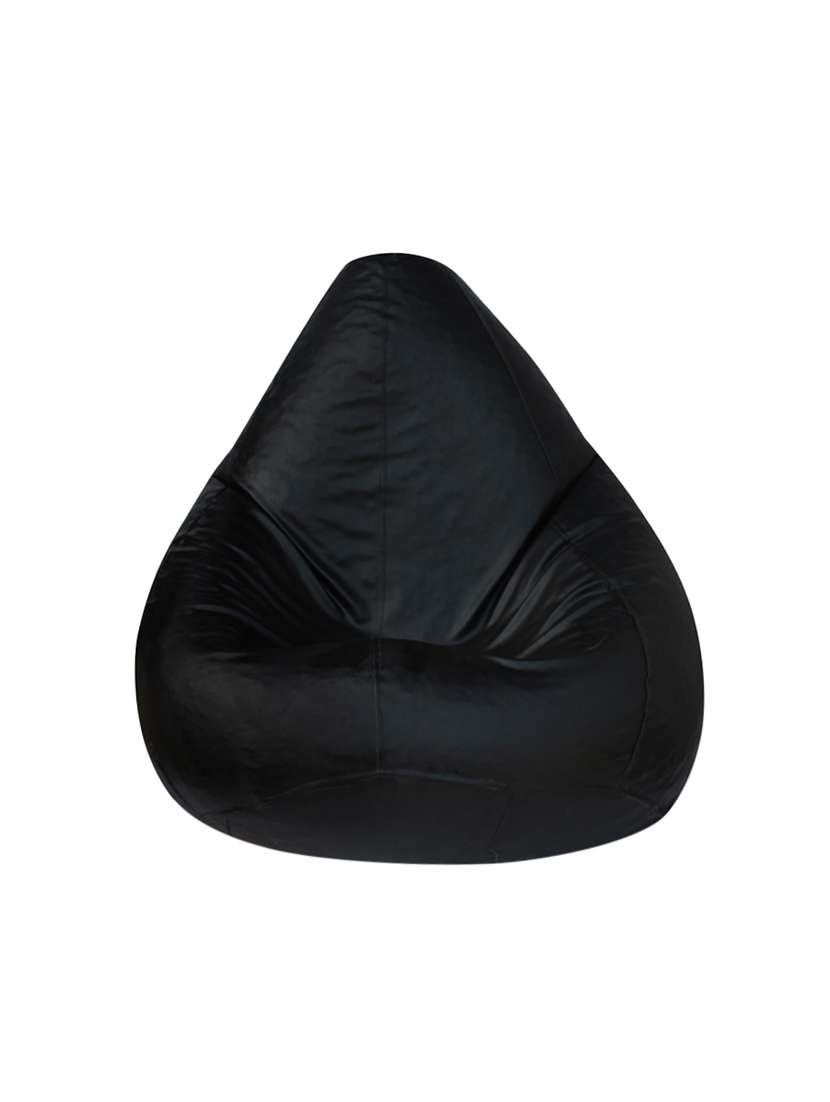 large size bean bag cover black